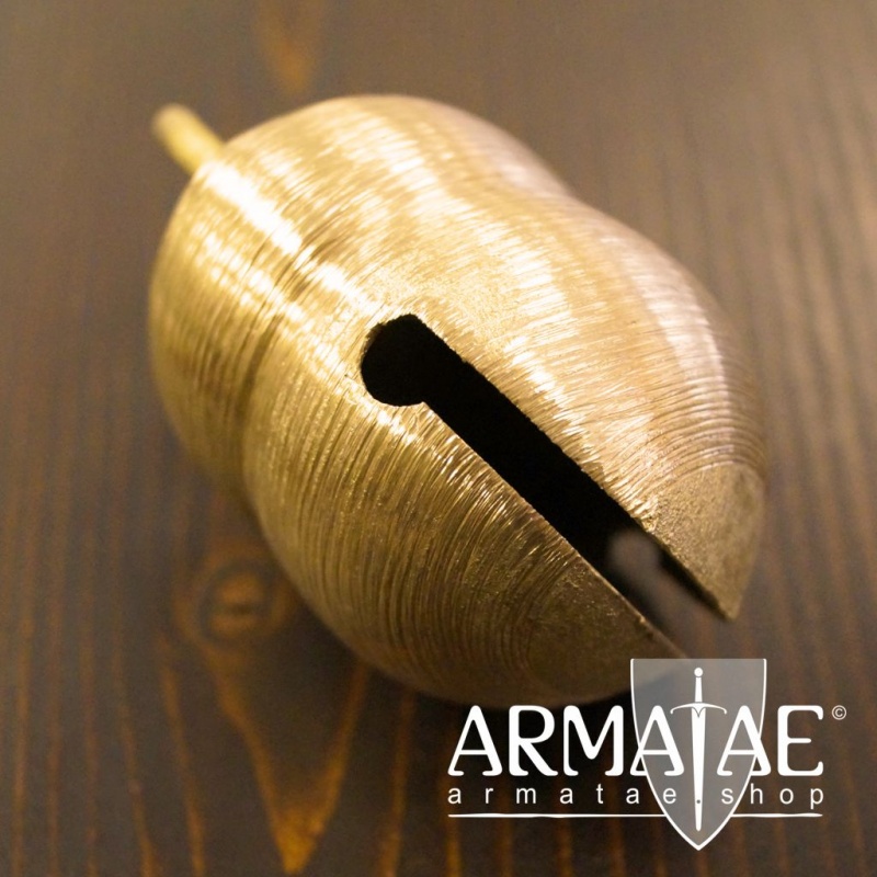 Schelle / Glocke Ø 45 x H 60 mm aus Messing – Froschmaulschelle mit sattem Klang auf https://armatae.shop - Bild 1