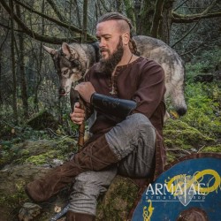 Wikinger Wollhose Jorgen Grau auf https://armatae.shop