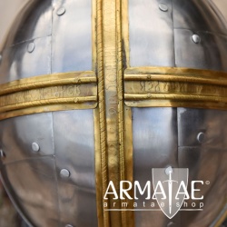 Coppergate Helm, mit vernieteter Kettenbrünne, 1,6 mm Stahl auf https://armatae.shop