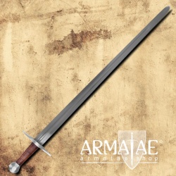 Sir Wiliam Marshal Einhandschwert mit Lederscheide, detailgetreue Replik auf https://armatae.shop