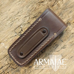 Lederetui für Taschenmesser mit max. 12 cm Grifflänge bei https://armatae.shop