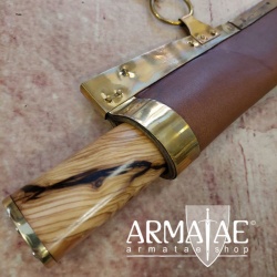 Viking Langmesser mit Lederscheide auf https://armatae.shop