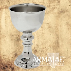 Großer Pokal, Kelch aus rostfreiem Edelstahl mit 220 mm Höhe auf https://armatae.shop