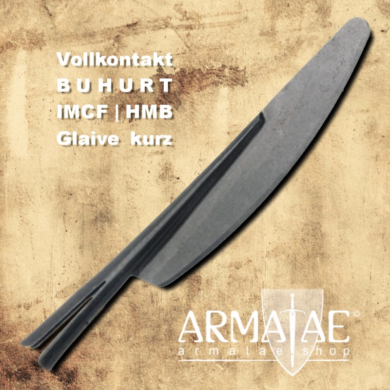 50 cm Glaive für Buhurt HMB und Schaukampf aus HARDOX Stahl geschmiedet auf https://armatae.shop