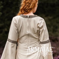 Mittelalter Baumwollkleid "Angie" Natur auf https://armatae.shop