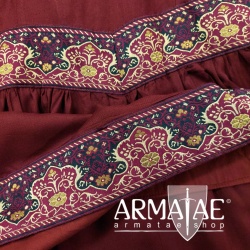 Edles Viskose Kleid Rostrot von Leonardo Carbone auf https://armatae.shop - Bild 6