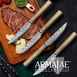 Damast Steakmesser auf https://armatae.shop