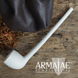 Traditionell gebackene Ton Tabakpfeife des 17. Jhd. Motz auf https://armatae.shop