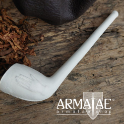 Traditionell gebackene Ton Tabakpfeife des 17. Jhd. Hand & Herzauf https://armatae.shop