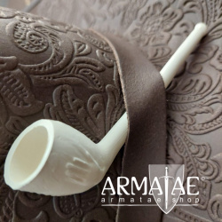 Traditionell gebackene Ton Tabakpfeife des 17. Jhd. Hand & Herzauf https://armatae.shop