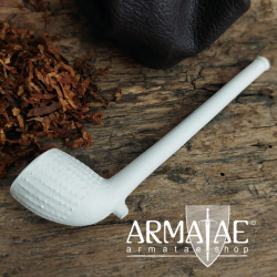 Traditionell gebackene Ton Tabakpfeife des 17. Jhd. Pünktchen auf https://armatae.shop