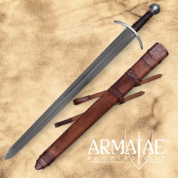 Mittelalterliches Kreuzritterschwert m. Scheide für Schaukampf auf https://armatae.shop