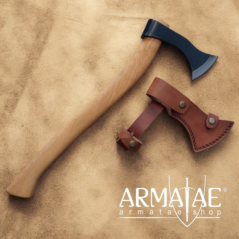 Wikinger Franziska Wurfaxt AH327NF mit Lederscheide auf https://armatae.shop