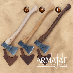 Stubai ® Bushcraft Outdoor Axt mit gefetteter Lederscheide auf https://armatae.shop