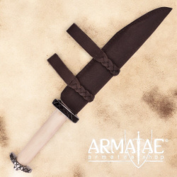 Kurzsax mit Knochengriff und Lederscheide auf https://armatae.shop