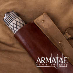 Wikinger Skramasax, Saxmesser mit Knochengriff auf https://armatae.shop