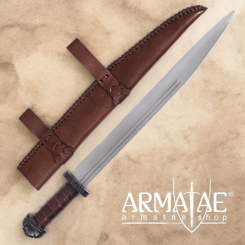 Wikinger-Langsax mit Ledergriff 0116202500 auf https://armatae.shop