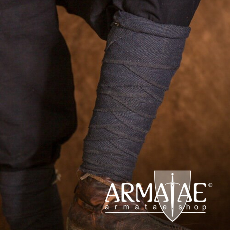 Wadenwickel "Woodland" Nachtgrau von Epic Armoury auf https://armatae.shop