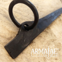 28 cm Zelthering mit Ring geschmiedet auf https://armatae.shop