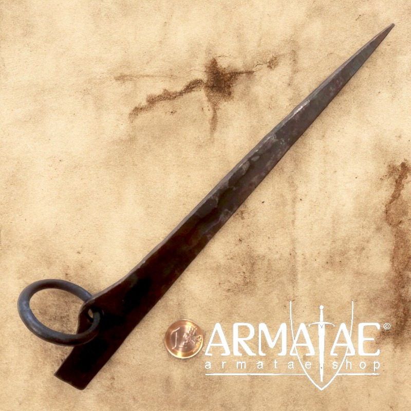 28 cm Zelthering mit Ring geschmiedet auf https://armatae.shop