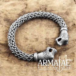 Wikinger Armreif "Oseberg" Silber auf https://armatae.shop