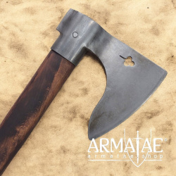 70 cm Schaukampf Reiteraxt aus HARDOX 450 Stahl mit Eschenstiel auf https://armatae.shop