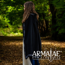 Mittelalter Kinderumhang "Walburga" Schwarz auf https://armatae.shop