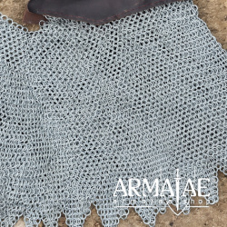 Verzinkte Kettenbrünne mit Leder BMSZ-AV auf https://armatae.shop