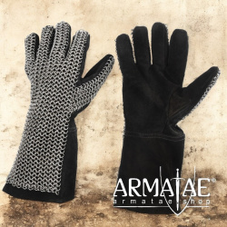 Leder - Kettenhandschuhe auf https://armatae.shop