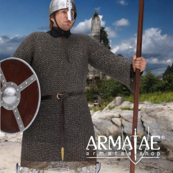 Kettenhemd Hauberk M, vernietet, ID 8 mm auf https://armatae.shop