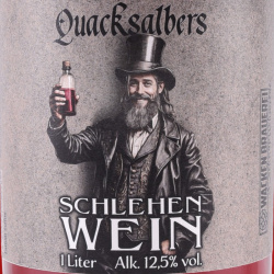 Quacksalbers Schlehenwein, 1l, 12,5 % vol. Alkohol auf https://armatae.shop