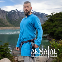 Tunika Ragnar Leinen Blau auf https://armatae.shop