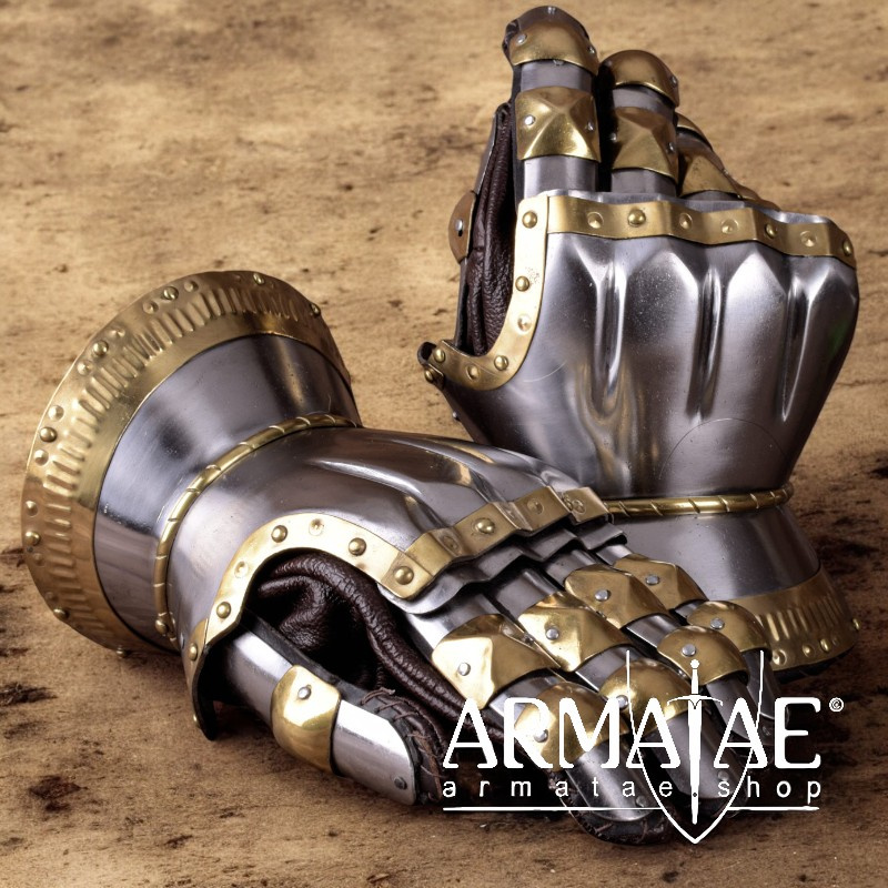 Südtiroler Stundenglas Handschuhe um 1390 auf https://armatae.shop