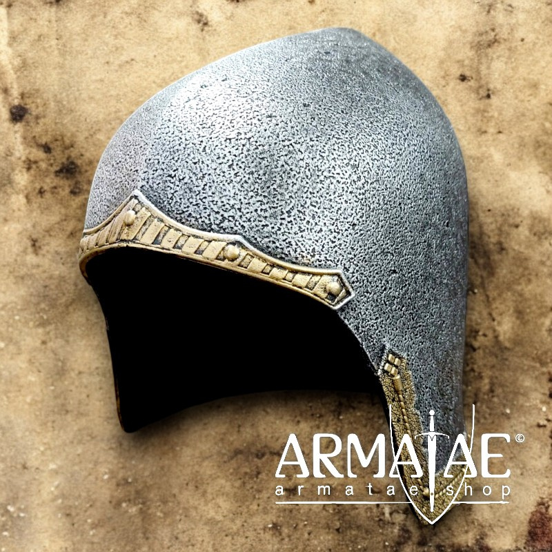 Deluxe Kinder Bascinet Helm auf https://armatae.shop