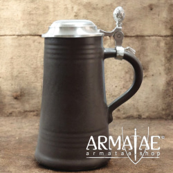 0,5 lt Bierkrug, Bierhumpen mit Zinndeckel auf https://armatae.shop