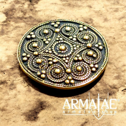 Scheibenfibel Filigran Bronze auf https://armatae.shop