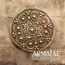 Scheibenfibel Filigran Bronze auf https://armatae.shop