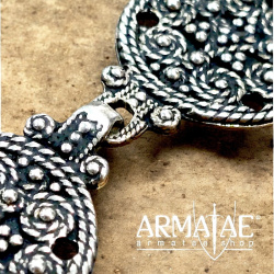 Gewandhaken Wikinger Silber auf https://armatae.shop