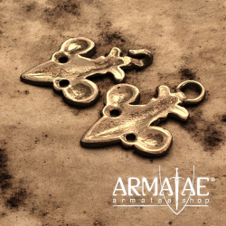 Gewandschließen Lilie Bronze auf https://armatae.shop