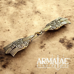 Gewandhaken Hugin & Munin Bronze auf https://armatae.shop