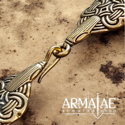 Gewandhaken Hugin & Munin Bronze auf https://armatae.shop