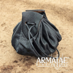 Lederbeutel schwarz auf https://armatae.shop