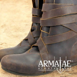 Haithabu Stiefel "FLOKI" Nubukleder braun auf https://armatae.shop