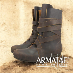 Haithabu Stiefel "FLOKI" Nubukleder braun auf https://armatae.shop