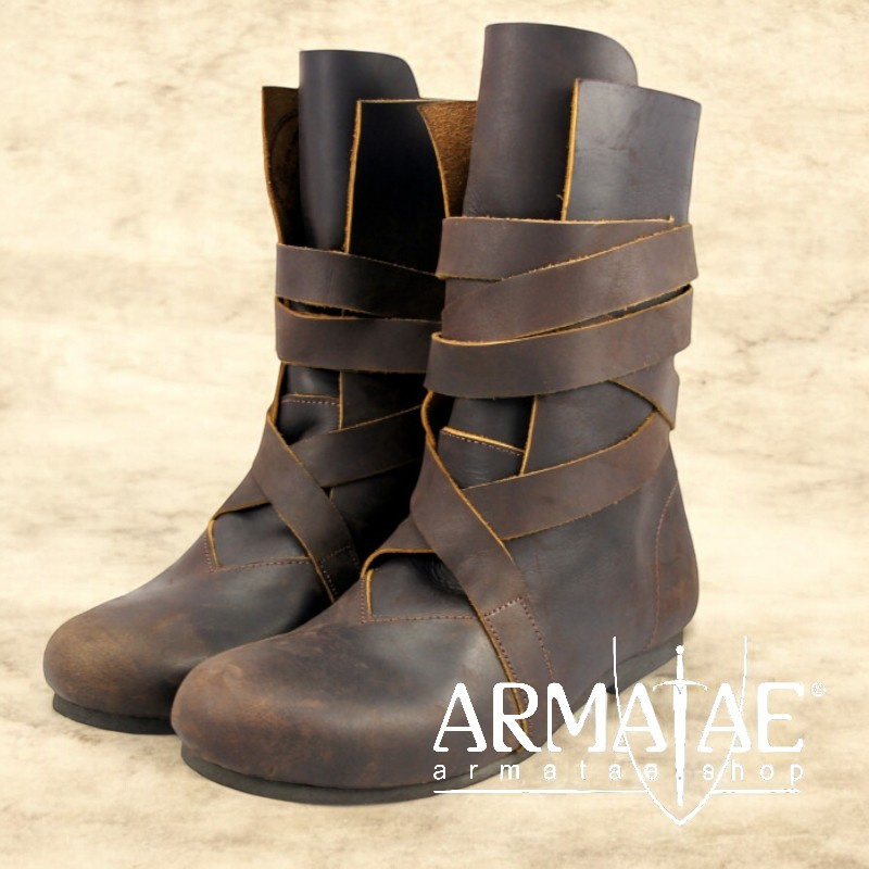 Haithabu Stiefel "FLOKI" Nubukleder braun auf https://armatae.shop