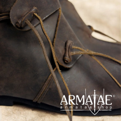 Wikingerstiefel "Joar" Nubukleder braun auf https://armatae.shop