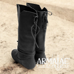 Stiefel "Ole" Nubukleder Schwarz auf https://armatae.shop