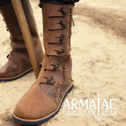 Wikingerstiefel "Odin" Braun auf https://armatae.shop