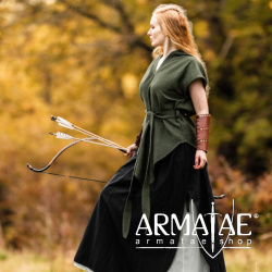 Mittelalter Rock "Elise" Schwarz/Natur auf https://armatae.shop