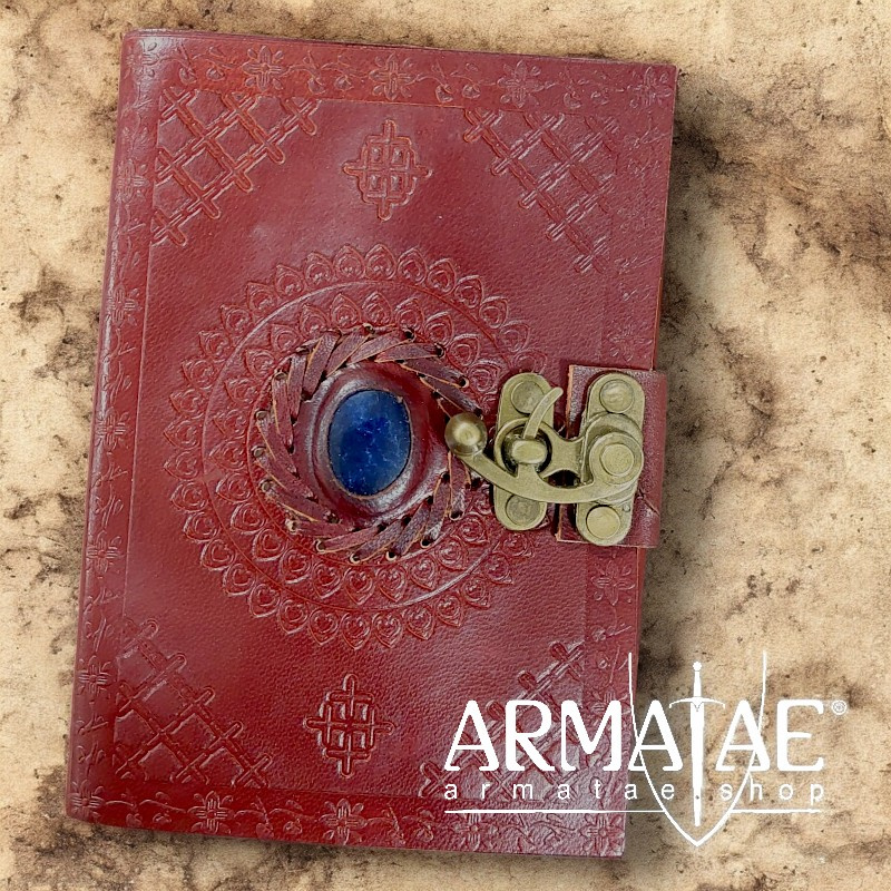 Tagebuch, Journal Leder Blaustein 220 Seiten auf https://armatae.shop